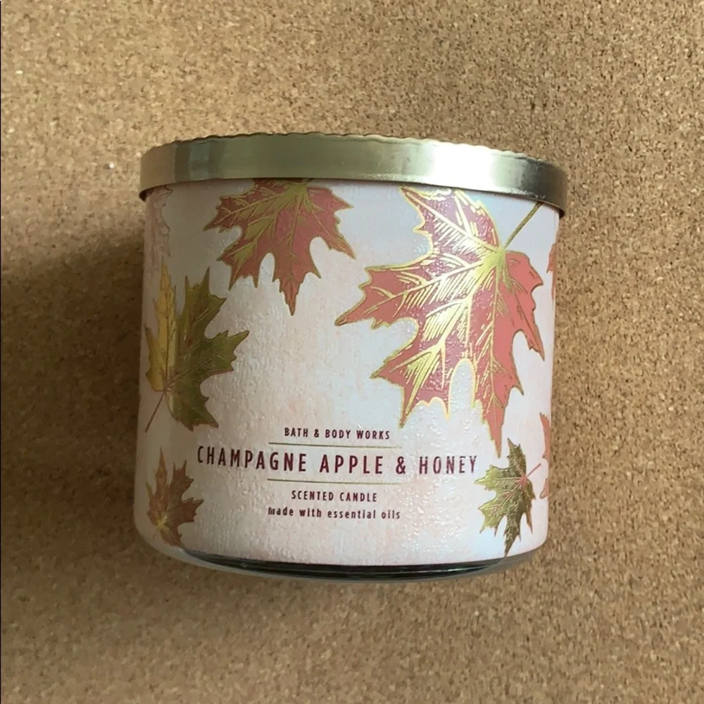 B&BW Champagne Apple & Honey 3-Wick Candle